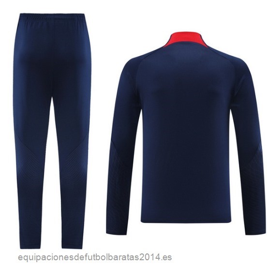Nuevo Conjunto Completo Sudadera Entrenamiento Paris Saint Germain 23/24 Azul Marino II Rojo Baratas